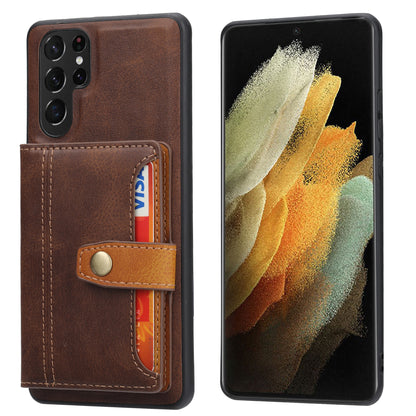 BOYU Buckle Cards Pocket Galaxy S23 FE Leather Case