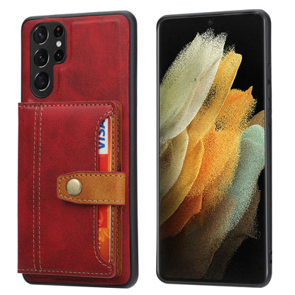 BOYU Buckle Cards Pocket Galaxy S23 FE Leather Case