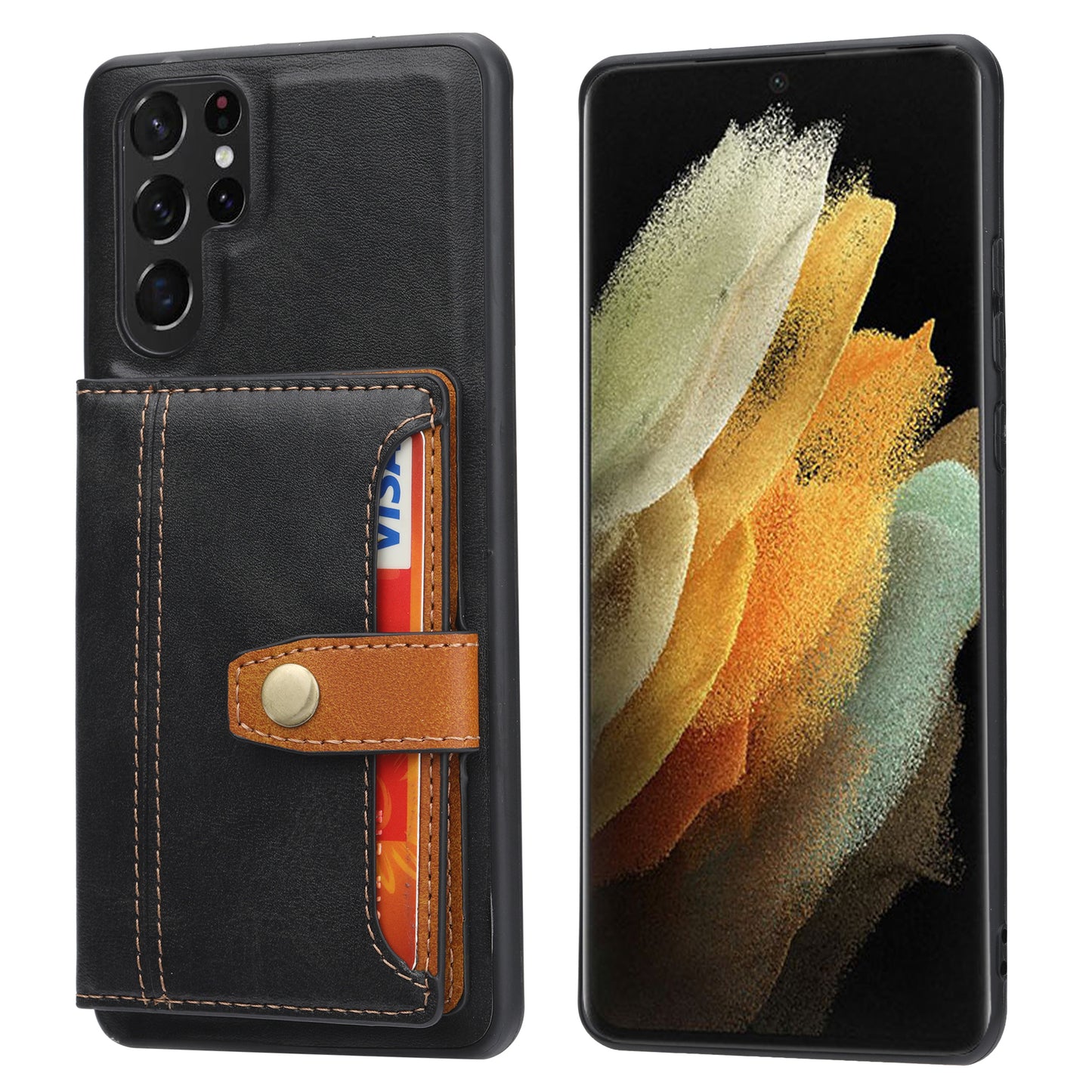 BOYU Buckle Cards Pocket Galaxy S23 FE Leather Case