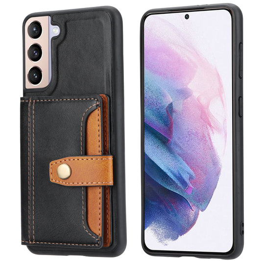 BOYU Buckle Cards Pocket Galaxy S24 Leather Case