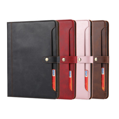 BOYU Buckle Cards Pocket iPad 7 Leather Case