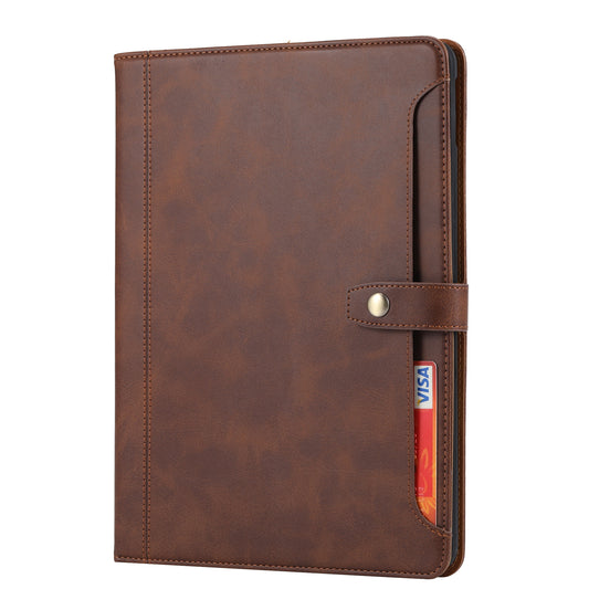 BOYU Buckle Cards Pocket iPad 7 Leather Case