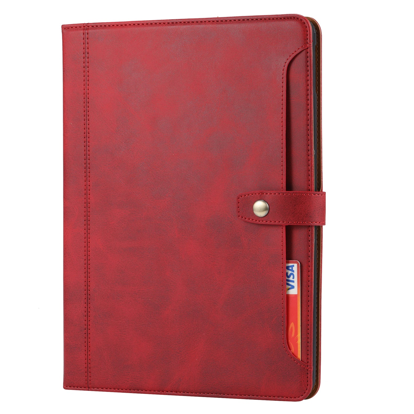 BOYU Buckle Cards Pocket iPad 7 Leather Case