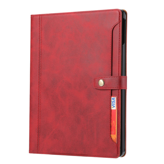 BOYU Buckle Cards Pocket iPad Air 11 Leather Case