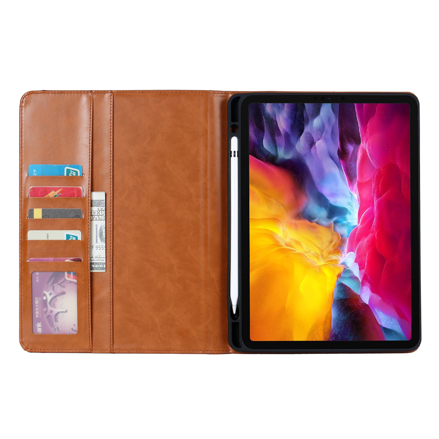 BOYU Knead Notes Pocket iPad Air 6 11" Leather Case