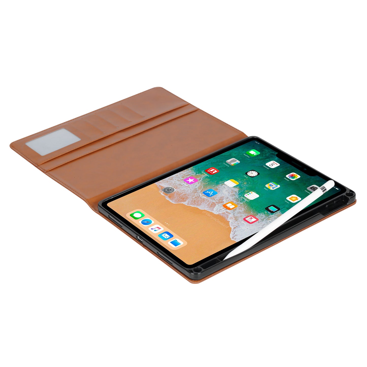 BOYU Knead Notes Pocket iPad Pro 11 2018 Leather Case