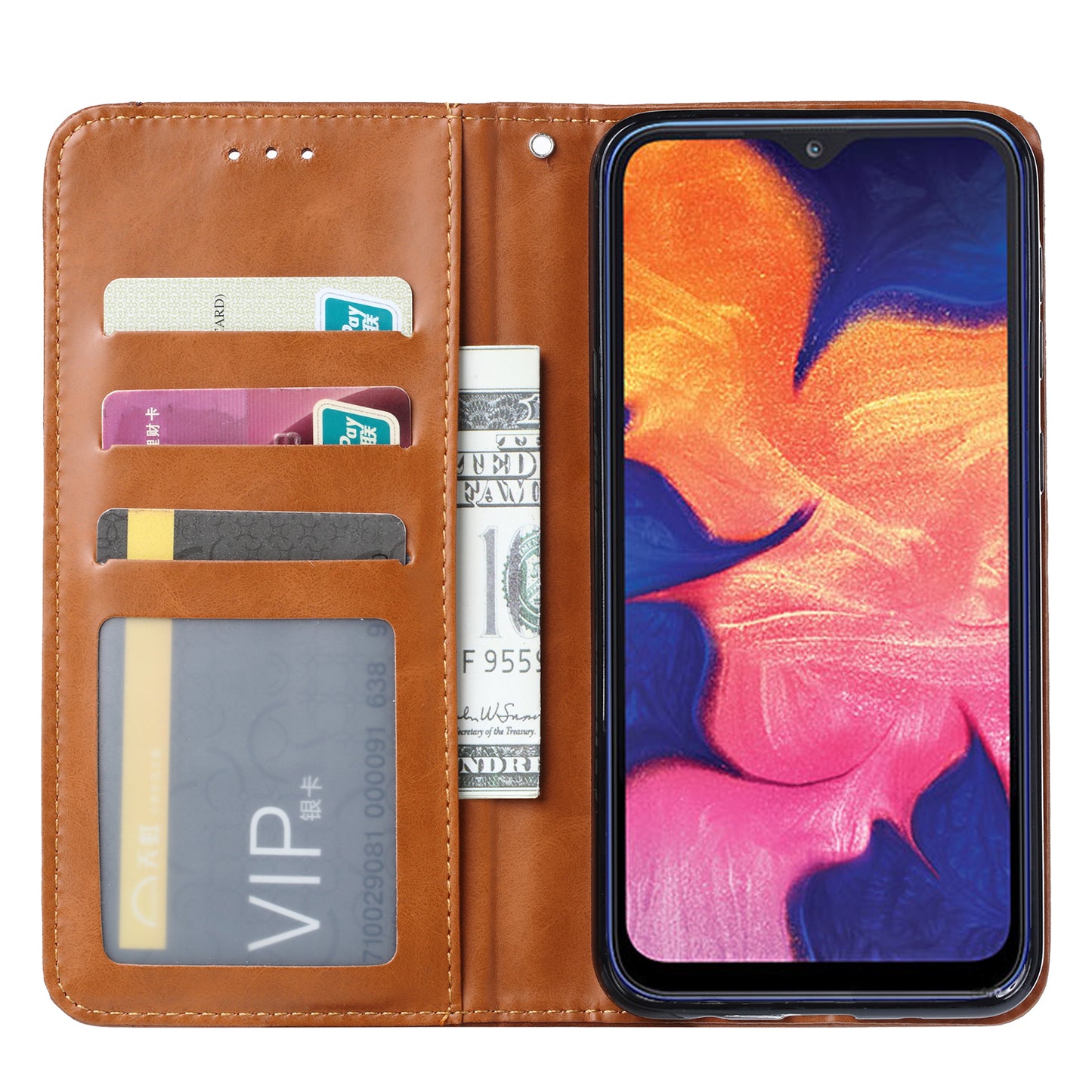 BOYU Knead Notes Pocket Galaxy A10 Leather Case