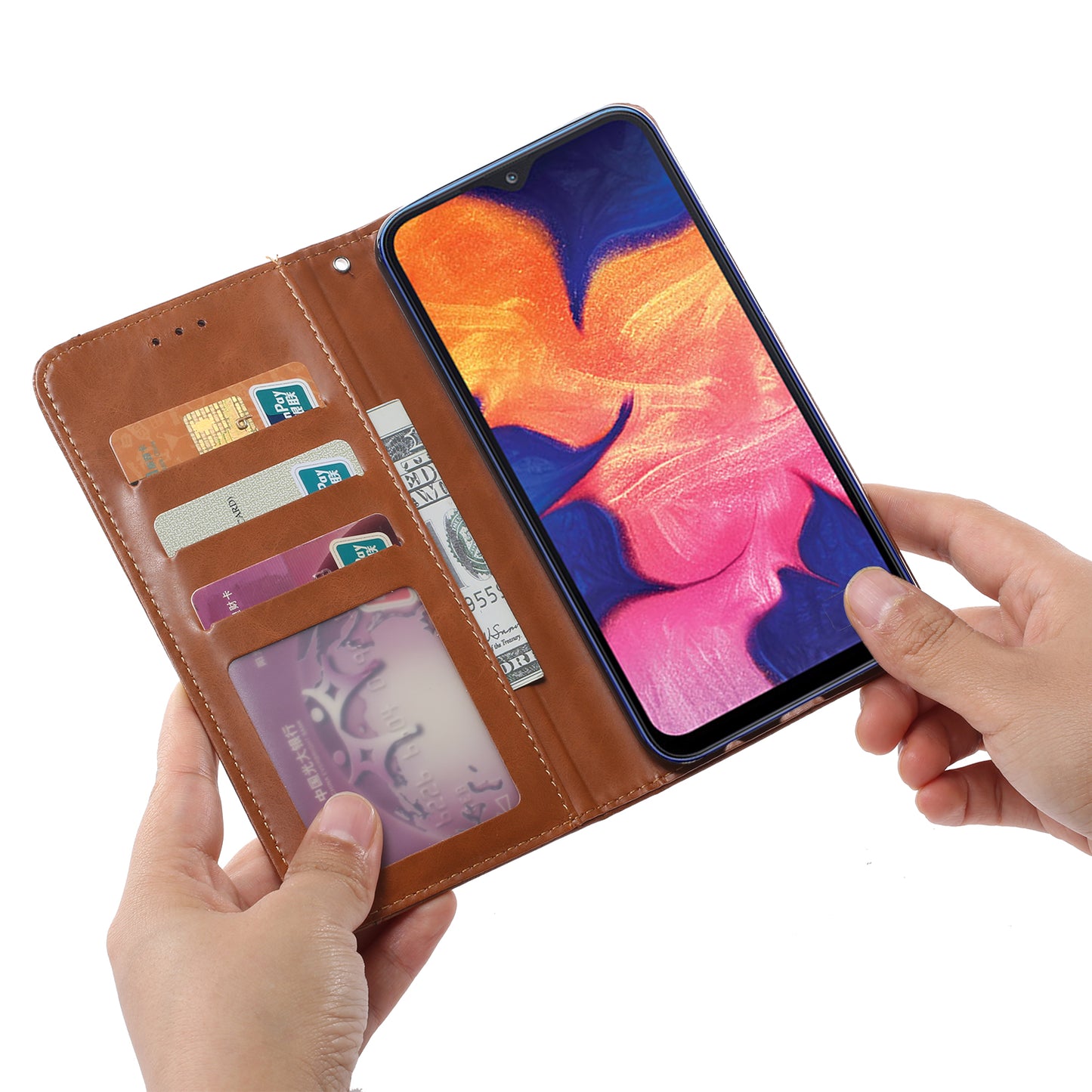 BOYU Knead Notes Pocket Galaxy A10e Leather Case