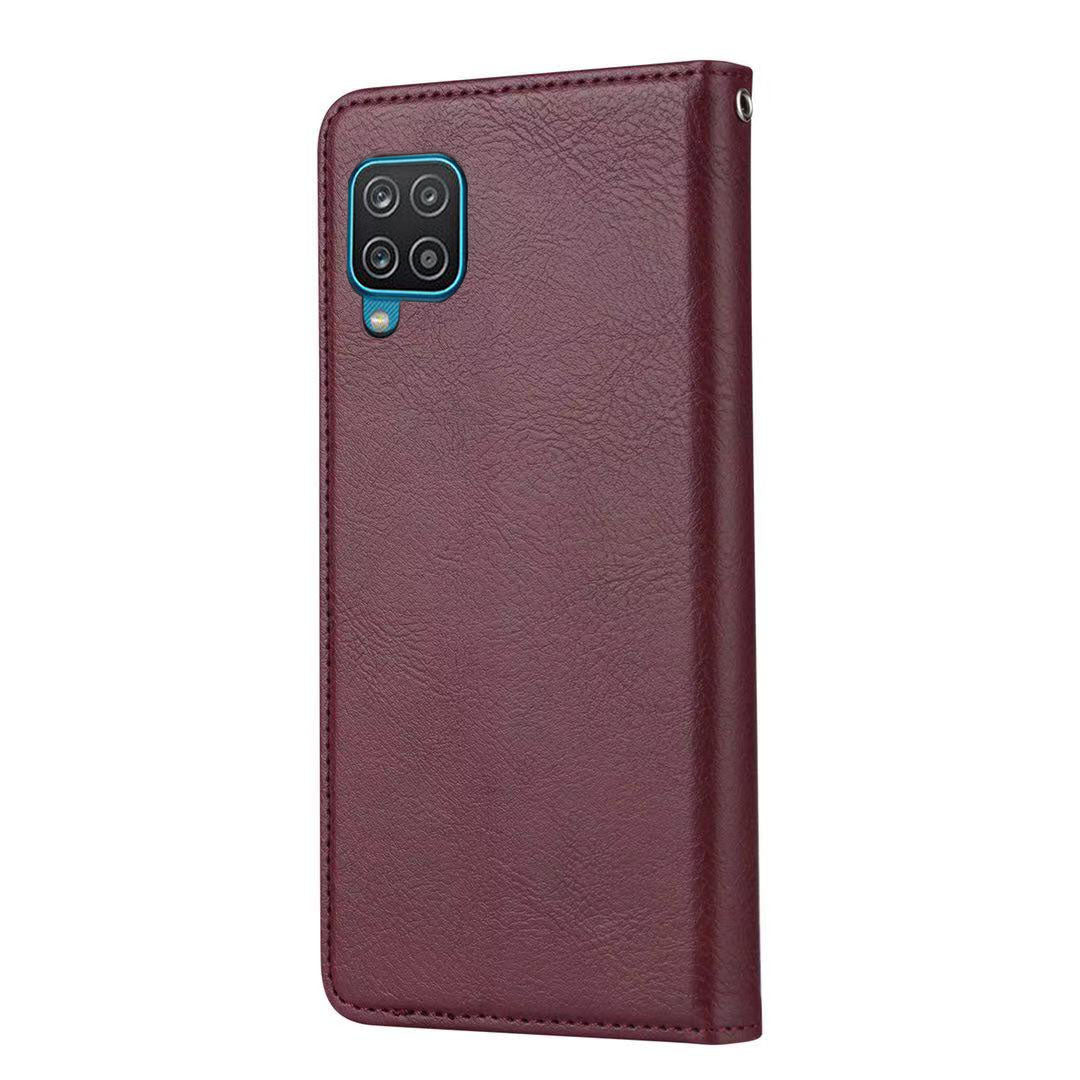 BOYU Knead Notes Pocket Galaxy A12 Leather Case