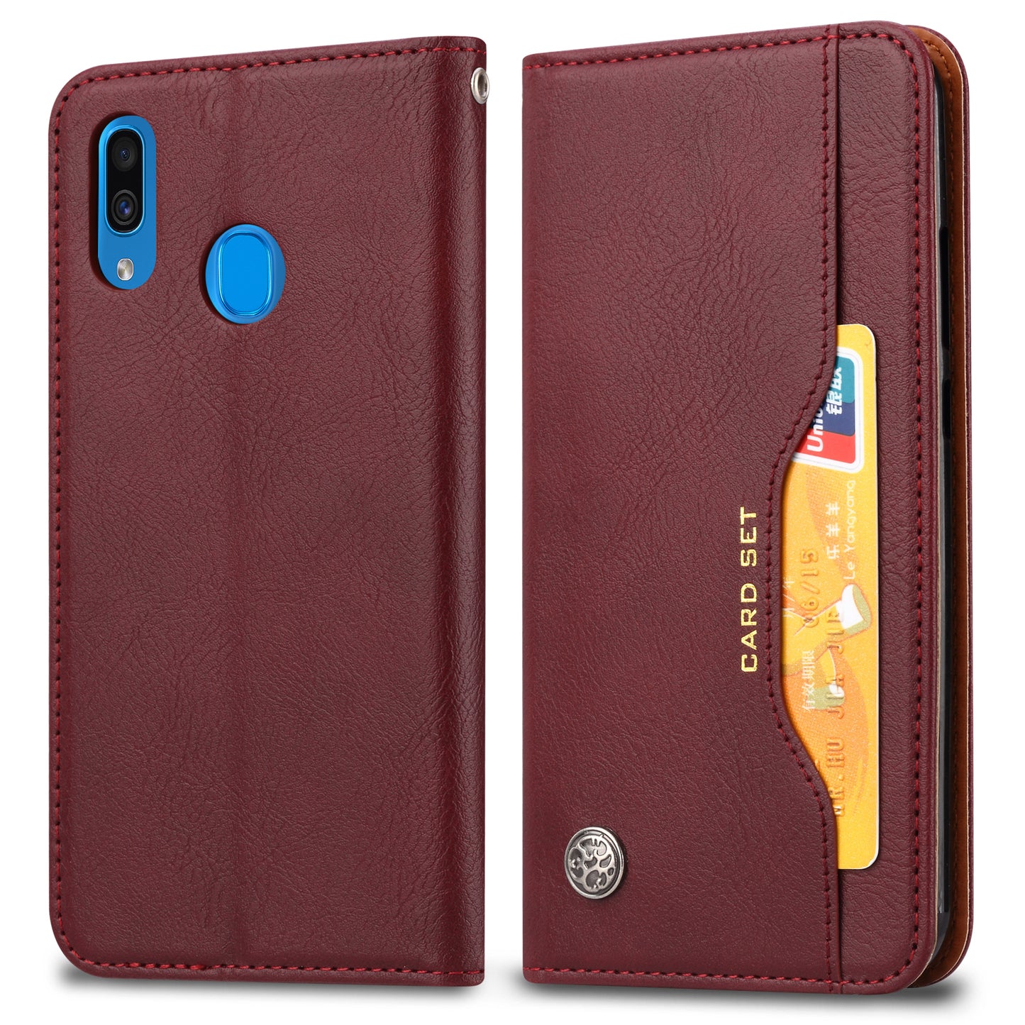 BOYU Knead Notes Pocket Galaxy A30 Leather Case