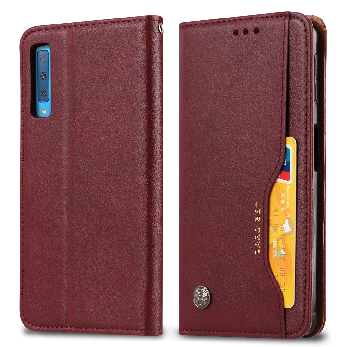 BOYU Knead Notes Pocket Galaxy A30s Leather Case