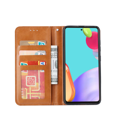 BOYU Knead Notes Pocket Galaxy A52s Leather Case