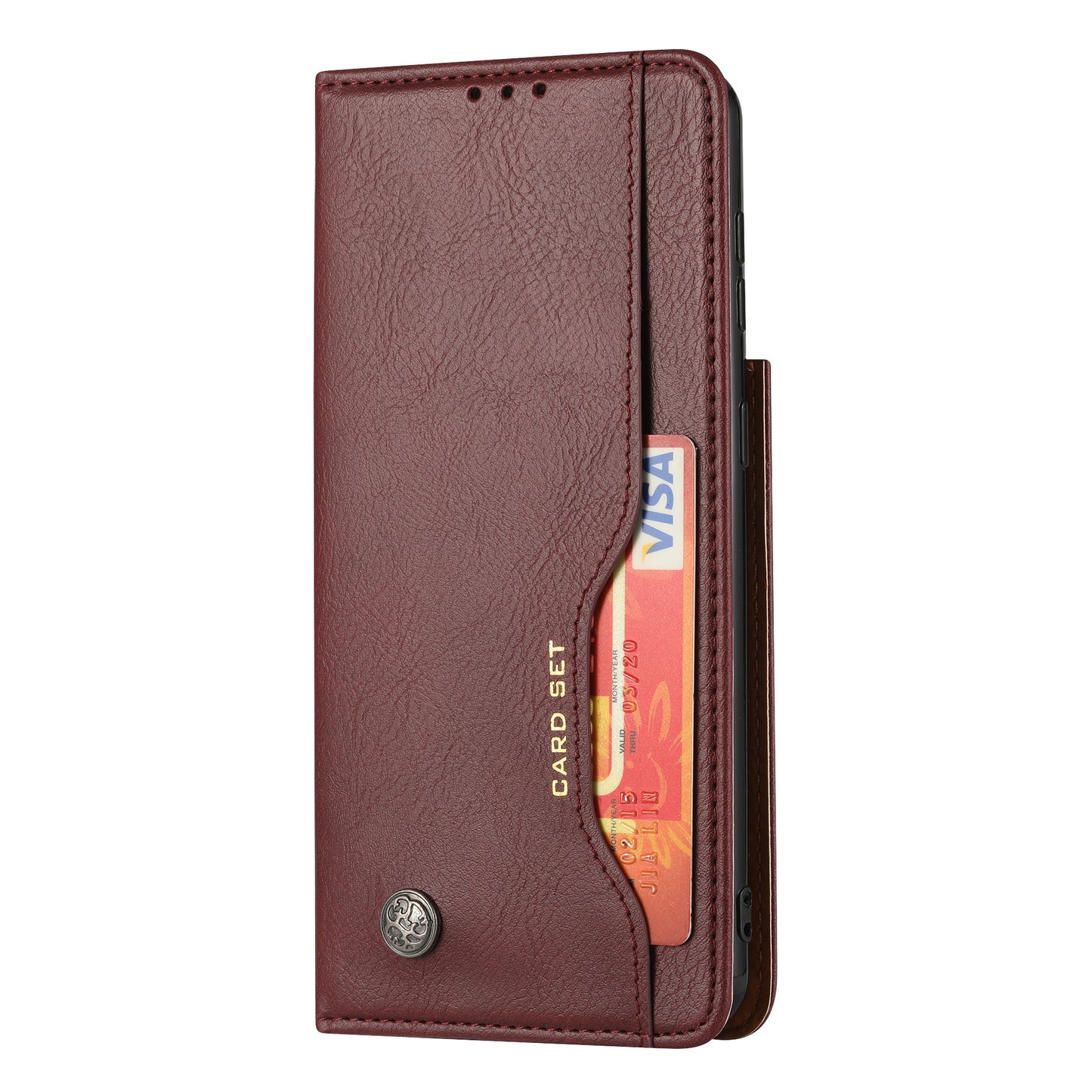 BOYU Knead Notes Pocket Galaxy S21+ Leather Case