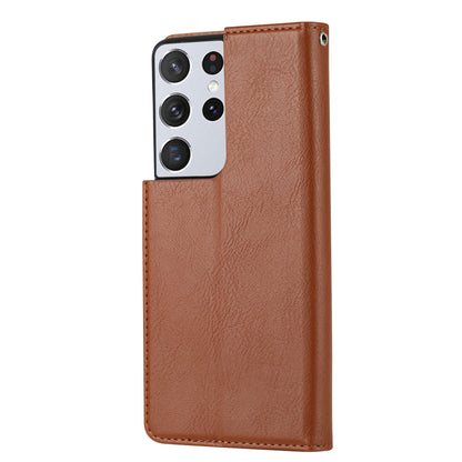 BOYU Knead Notes Pocket Galaxy S21 Ultra Leather Case