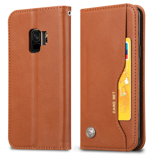 BOYU Knead Notes Pocket Galaxy S9 Leather Case