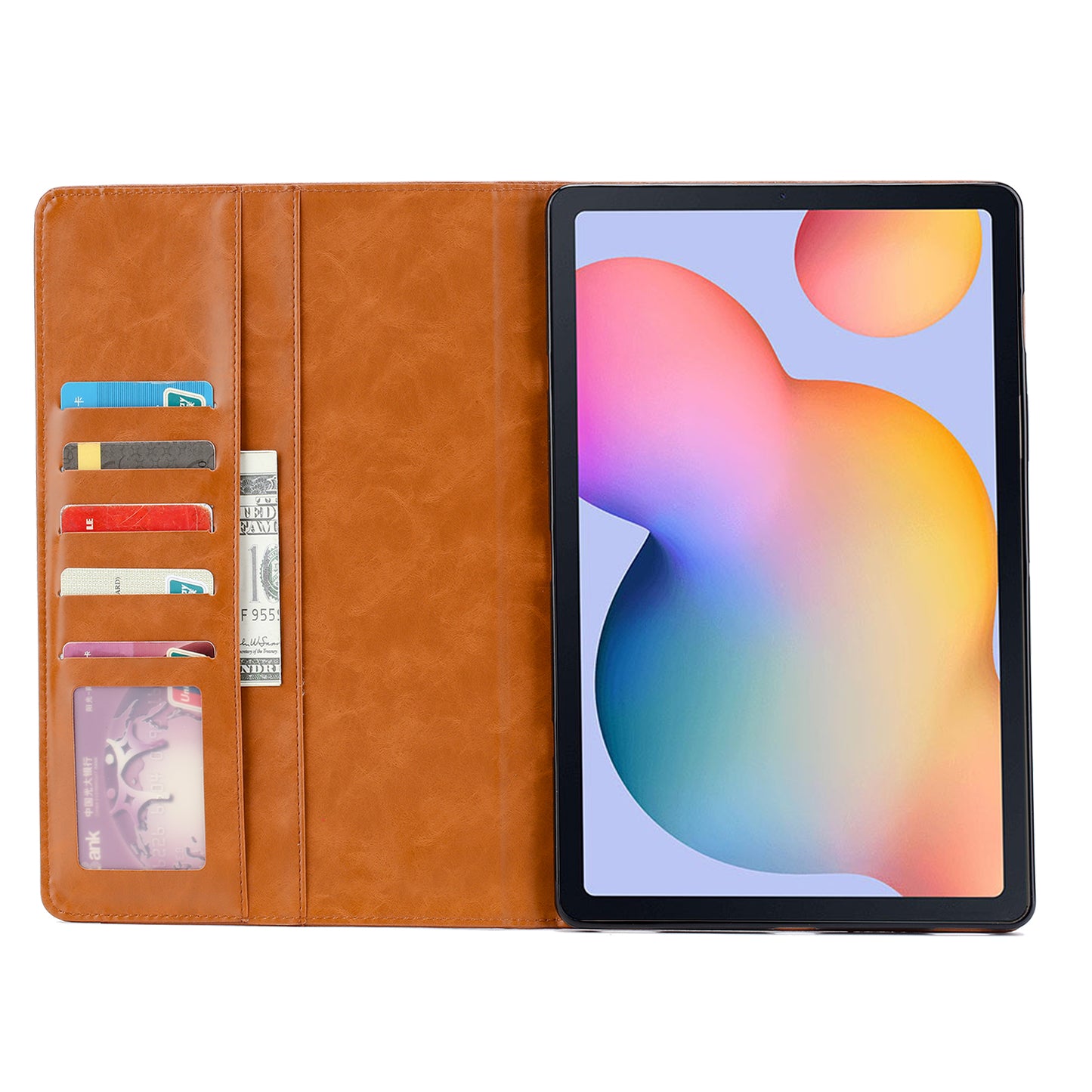 BOYU Knead Notes Pocket Galaxy Tab A7 Leather Case