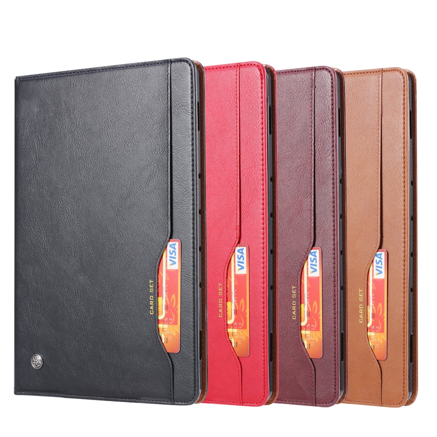 BOYU Knead Notes Pocket Galaxy Tab S7 FE Leather Case