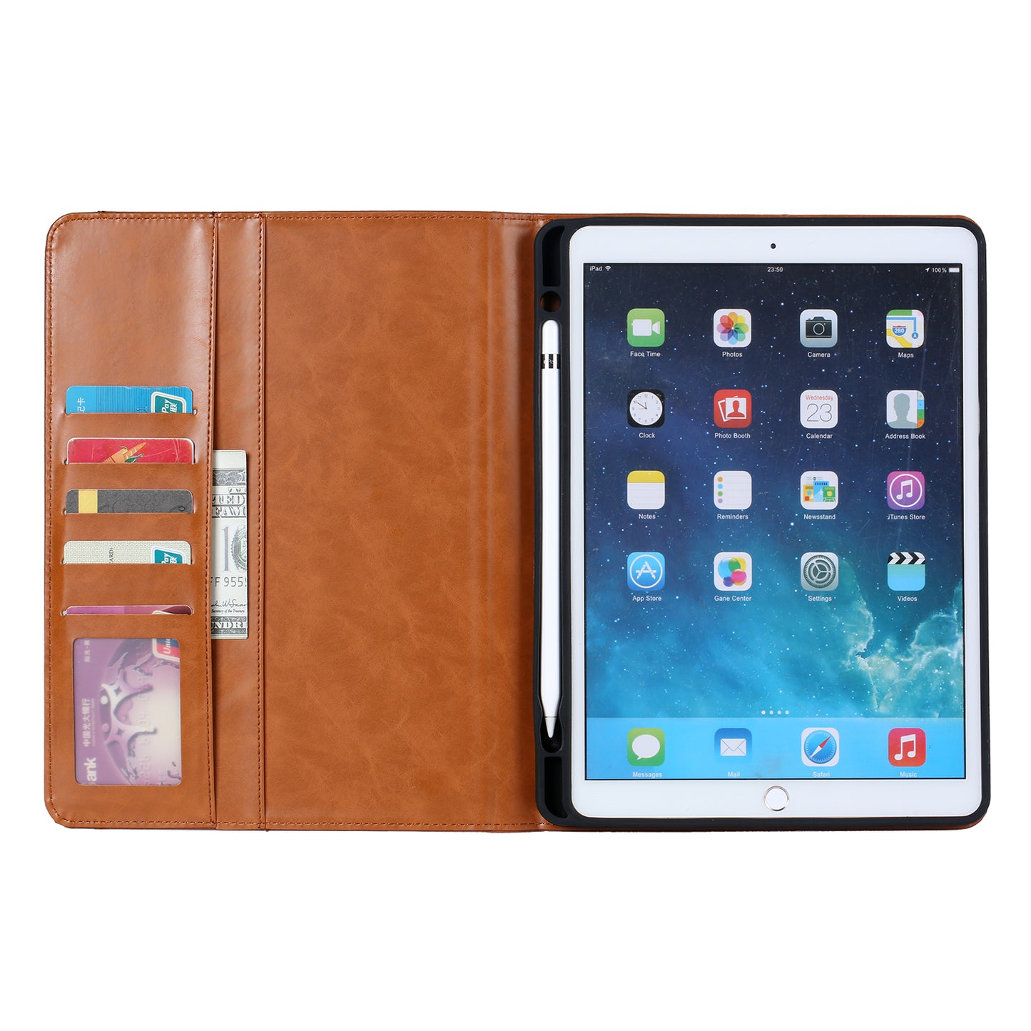 BOYU Knead Notes Pocket iPad Pro 9.7 Leather Case