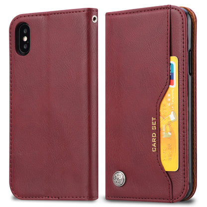 BOYU Knead Notes Pocket iPhone Xs Max Leather Case