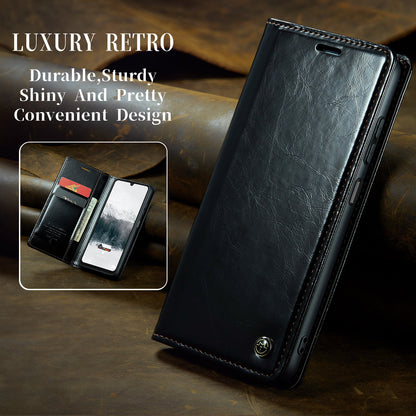 CASEME Luxury Retro Galaxy A15 Leather Case Magnetic