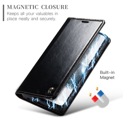 CASEME Luxury Retro Galaxy A15 Leather Case Magnetic