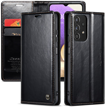 CASEME Luxury Retro Galaxy A42 Leather Case Magnetic