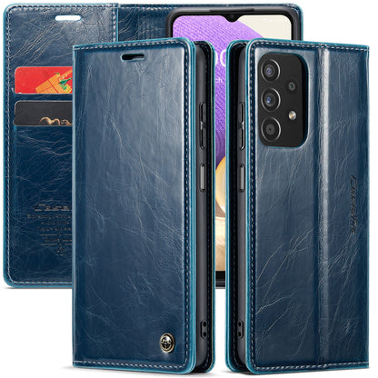 CASEME Luxury Retro Galaxy A42 Leather Case Magnetic