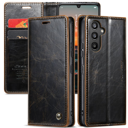 CASEME Luxury Retro Galaxy A34 Leather Case Magnetic