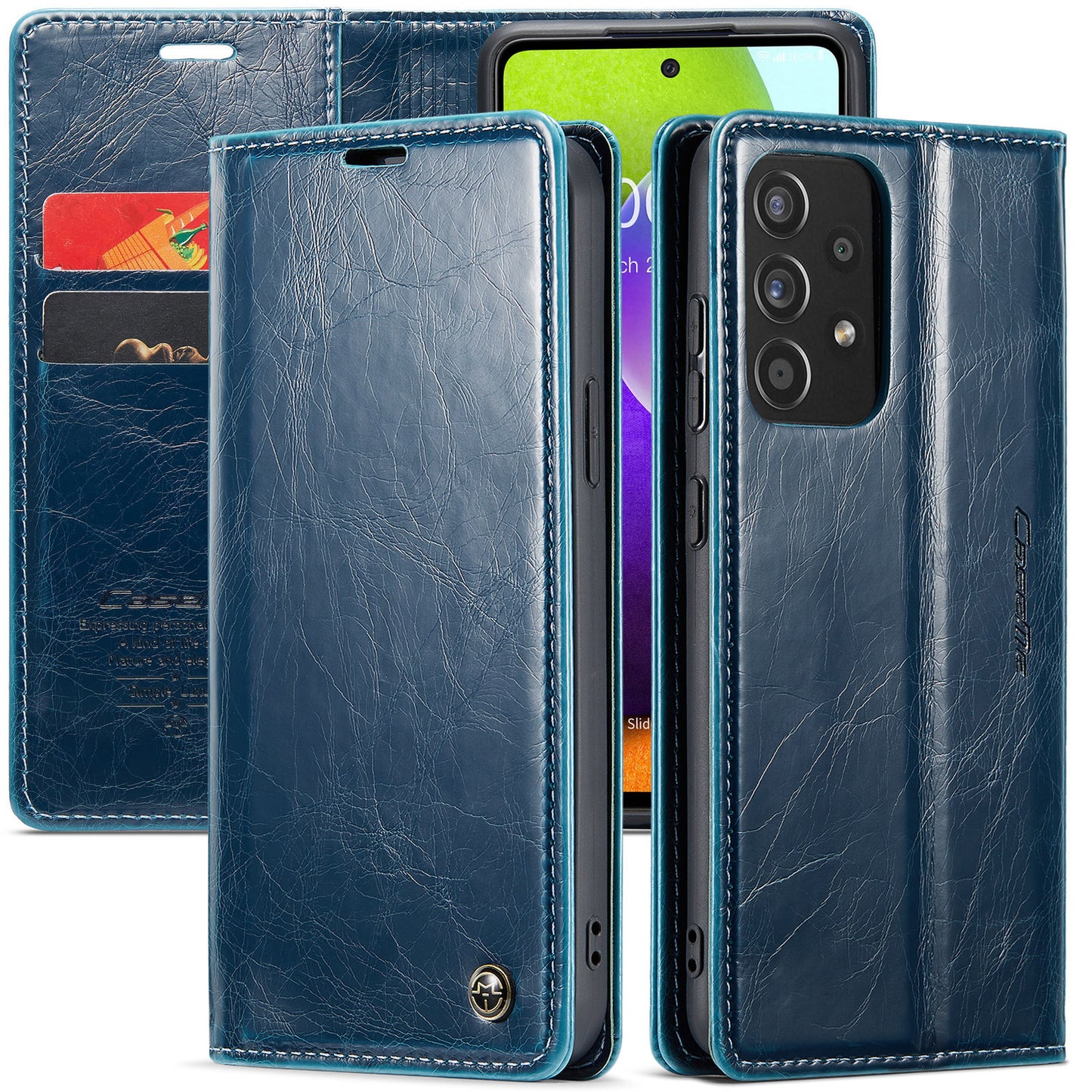 CASEME Luxury Retro Galaxy A52s Leather Case Magnetic