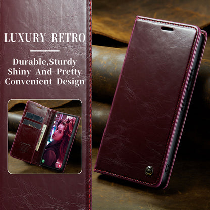 CASEME Luxury Retro Galaxy A53 Leather Case Magnetic