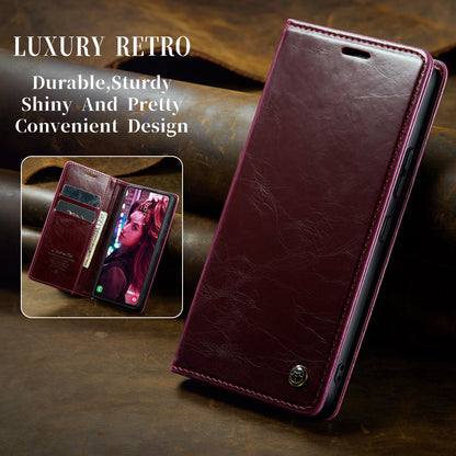 CASEME Luxury Retro Galaxy A53 Leather Case Magnetic