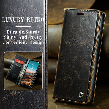 CASEME Luxury Retro Galaxy A54 Leather Case Magnetic