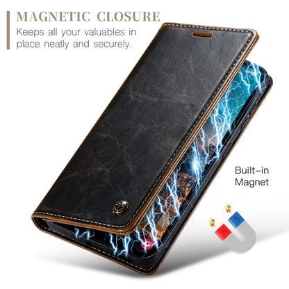 CASEME Luxury Retro Galaxy A54 Leather Case Magnetic