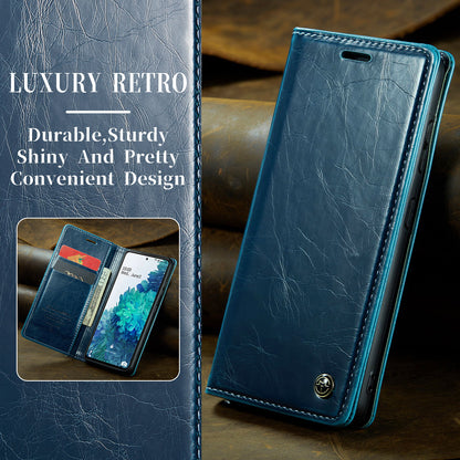 CASEME Luxury Retro Galaxy S20 FE Leather Case Magnetic