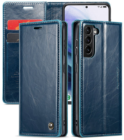 CASEME Luxury Retro Galaxy S21+ Leather Case Magnetic