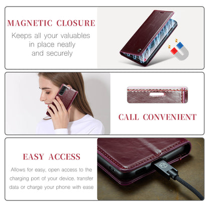 CASEME Luxury Retro Galaxy S21+ Leather Case Magnetic