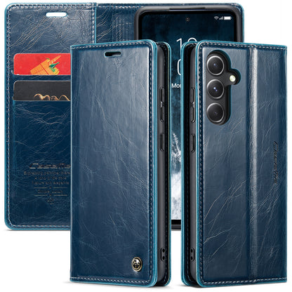 CASEME Luxury Retro Galaxy S23 FE Leather Case Magnetic