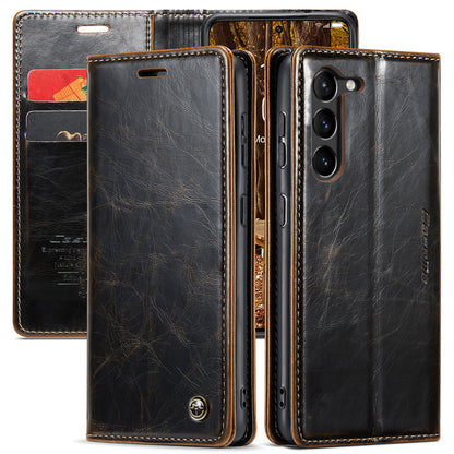 CASEME Luxury Retro Galaxy S23 Leather Case Magnetic