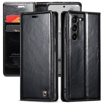 CASEME Luxury Retro Galaxy S23 Leather Case Magnetic