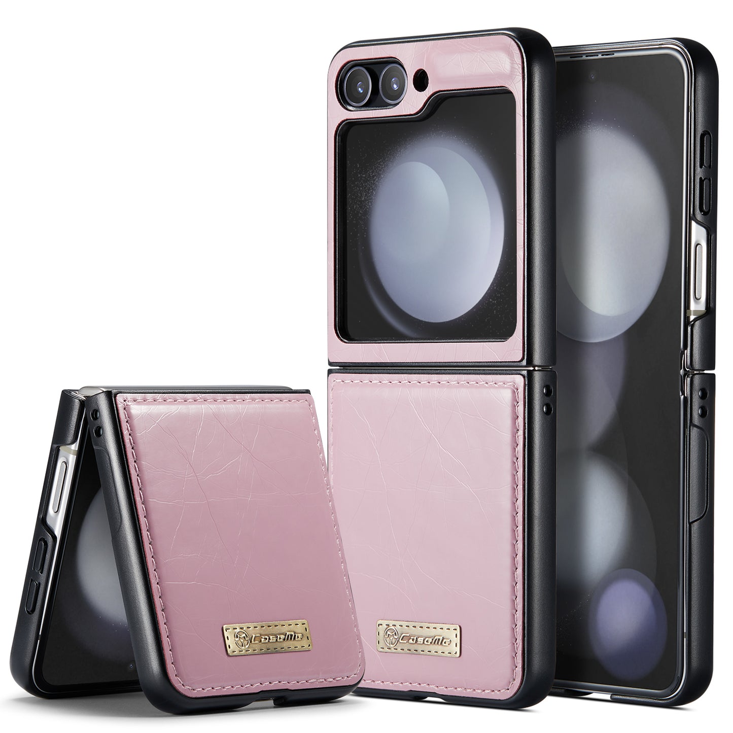 CASEME Luxury Retro Galaxy Z Flip5 Leather Case Magnetic