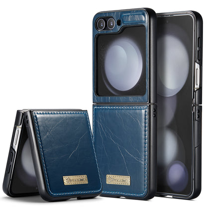 CASEME Luxury Retro Galaxy Z Flip5 Leather Case Magnetic