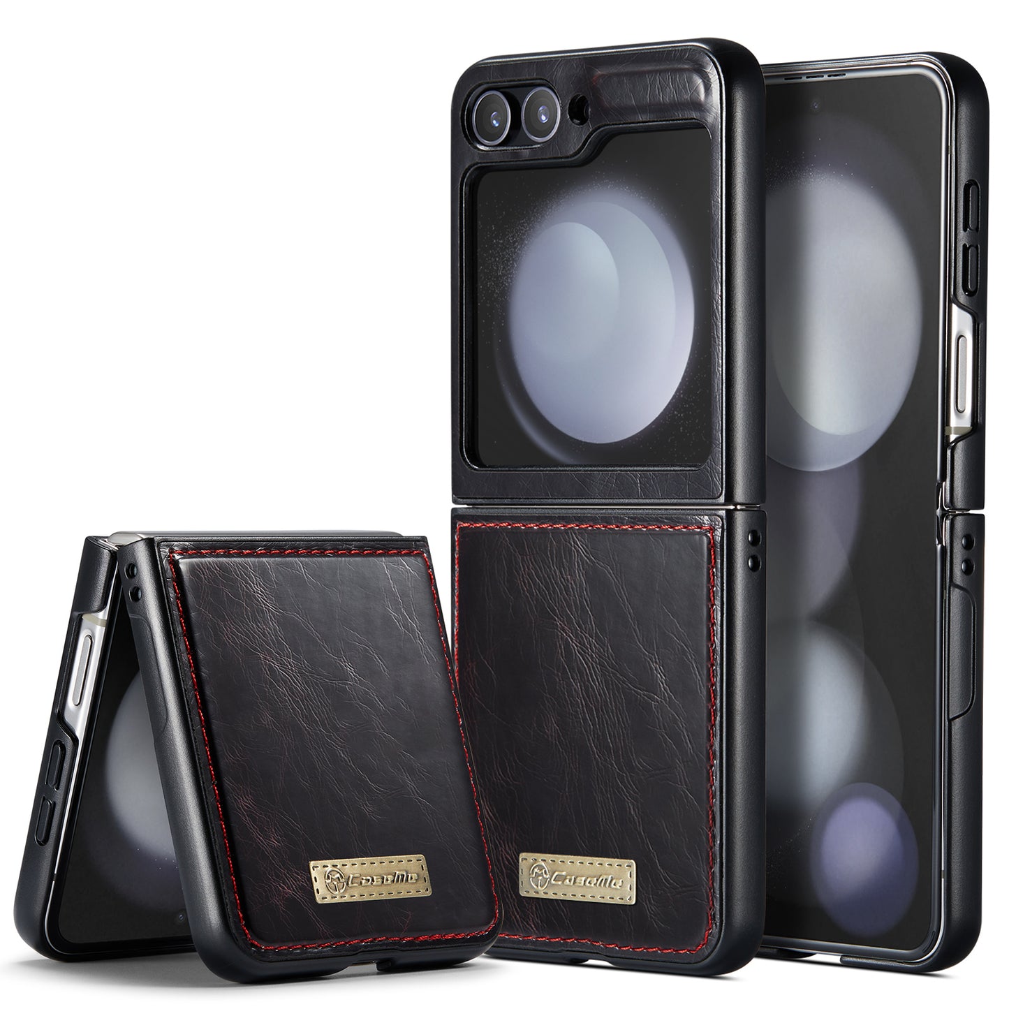 CASEME Luxury Retro Galaxy Z Flip5 Leather Case Magnetic