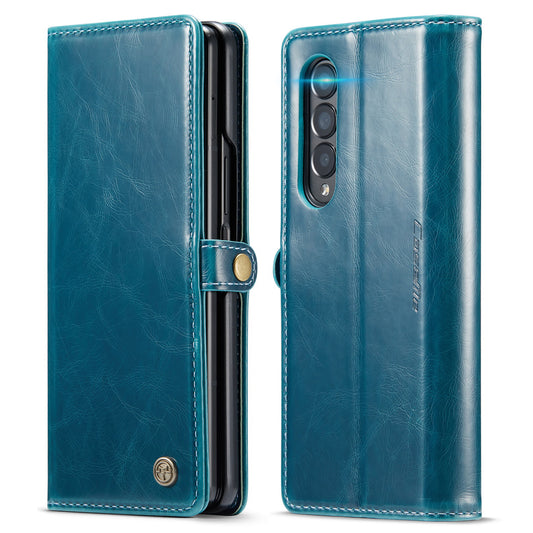 CASEME Luxury Retro Galaxy Z Fold3 Leather Case Magnetic