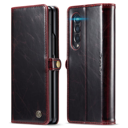 CASEME Luxury Retro Galaxy Z Fold3 Leather Case Magnetic