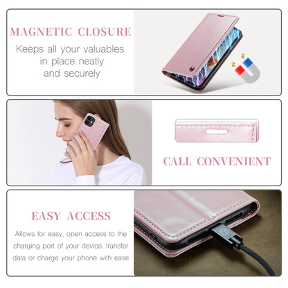 CASEME Luxury Retro iPhone 11 Leather Case Magnetic