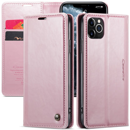 CASEME Luxury Retro iPhone 11 Pro Leather Case Magnetic