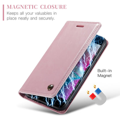 CASEME Luxury Retro iPhone SE 2020 Leather Case Magnetic