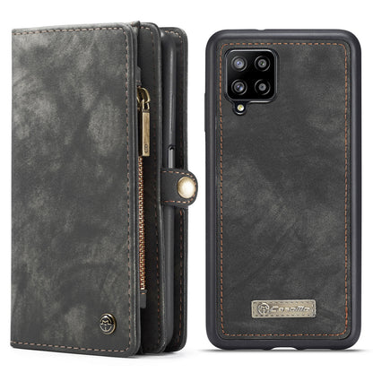 CASEME Vertical Card Holder Galaxy A12 Leather Case Lanyard