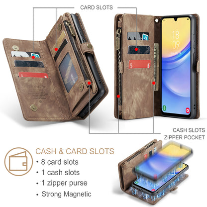 CASEME Vertical Card Holder Galaxy A05 Leather Case Lanyard