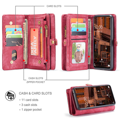 CASEME Vertical Card Holder Galaxy A33 Leather Case Lanyard